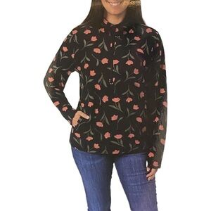 O'Neill Floral Fleece 1/2 Zip Hoodie